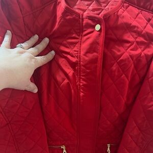 Quilted Red Jacket